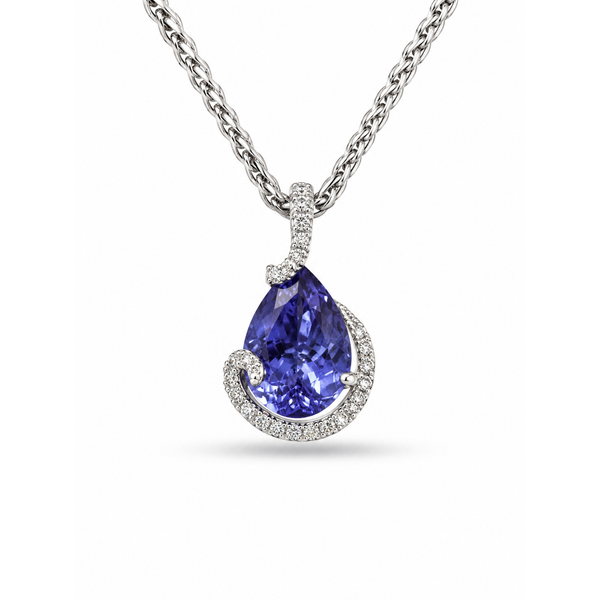 Platinum 3.05ctw Tanzanite Pendant/Charm Blue Marlin Jewelry, Inc. Islamorada, FL