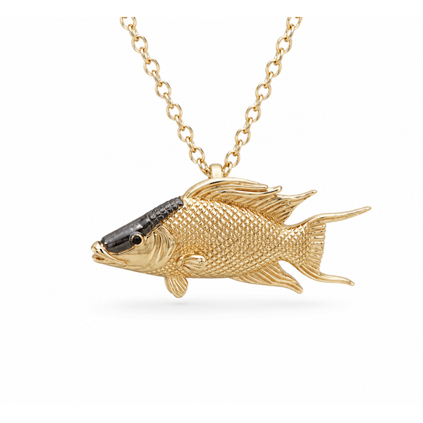 14K Yellow Gold 0.01ctw Sapphire Pendant/Charm Blue Marlin Jewelry, Inc. Islamorada, FL