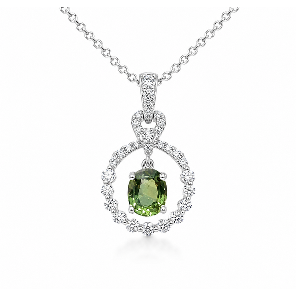 18K White Gold 0.99ctw Sapphire Pendant/Charm Blue Marlin Jewelry, Inc. Islamorada, FL