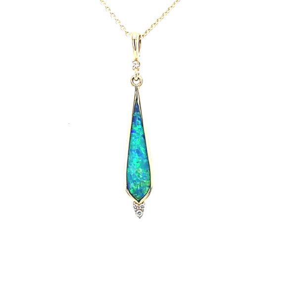 Kabana Opal and Diamond Pendant/Necklace Blue Marlin Jewelry, Inc. Islamorada, FL