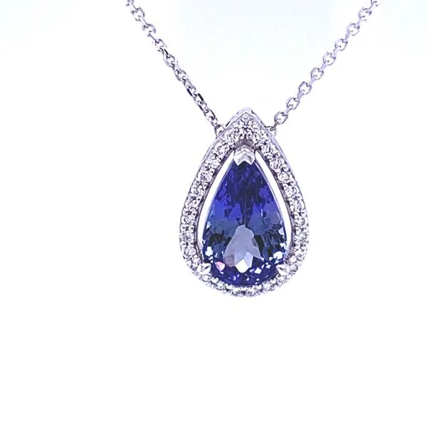 Parle Peacock Tanzanite and Diamond Necklace Blue Marlin Jewelry, Inc. Islamorada, FL