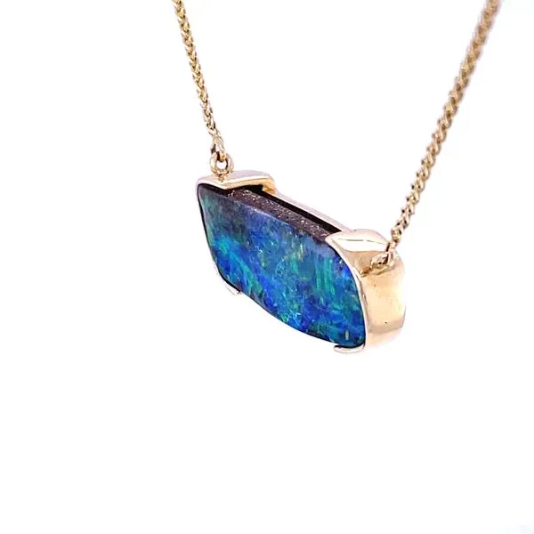 Parle Boulder Opal Necklace Image 4 Blue Marlin Jewelry, Inc. Islamorada, FL