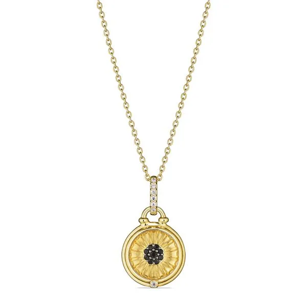 Judith Ripka Little Luxuries Sunflower Medallion Necklace Blue Marlin Jewelry, Inc. Islamorada, FL