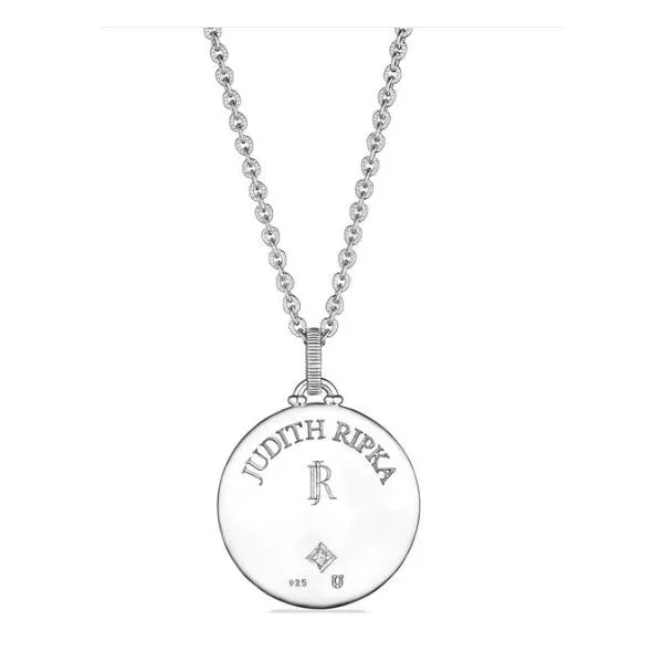 Judith Ripka Little Luxuries Long North Star Medallion Necklace Image 3 Blue Marlin Jewelry, Inc. Islamorada, FL