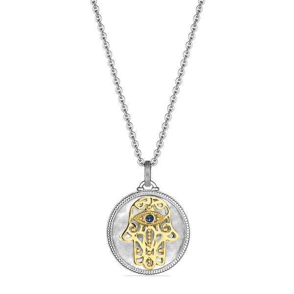 Judith Ripka Little Luxuries Hamsa Medallion Necklace Blue Marlin Jewelry, Inc. Islamorada, FL