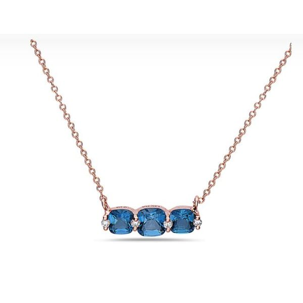 London Blue Topaz Rose Cut Necklace | London blue topaz necklace, Blue  topaz necklace, Classy jewelry