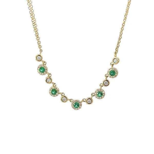 14K Emerald and Diamond Necklace Blue Marlin Jewelry, Inc. Islamorada, FL