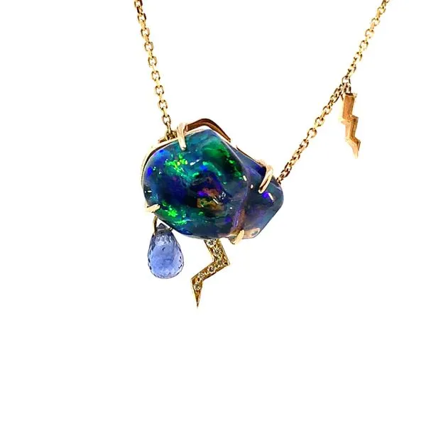 14K Australian Black Opal Necklace Blue Marlin Jewelry, Inc. Islamorada, FL