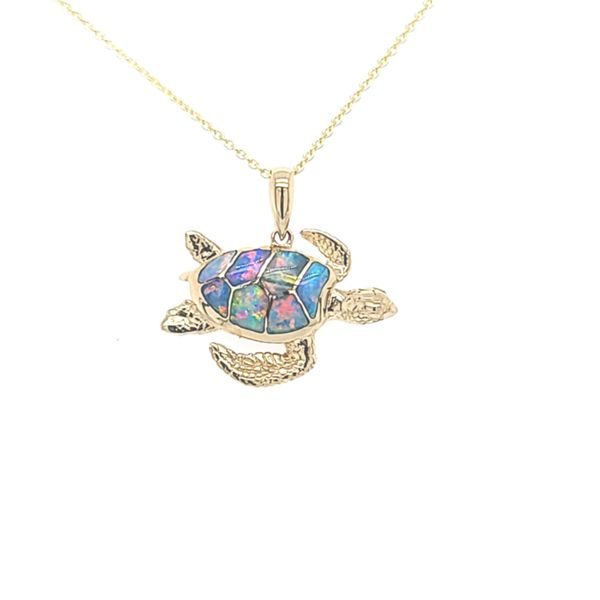 14K Opal Turtle Necklace Blue Marlin Jewelry, Inc. Islamorada, FL