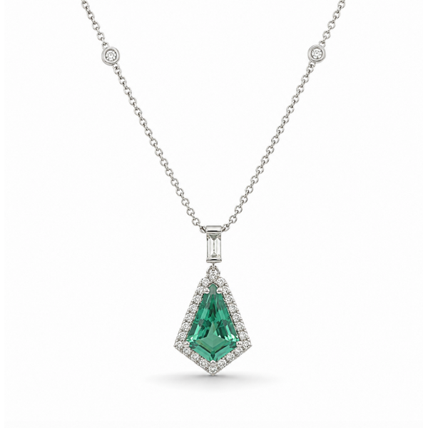 18K White Gold 0.69ctw Tourmaline Necklace Blue Marlin Jewelry, Inc. Islamorada, FL