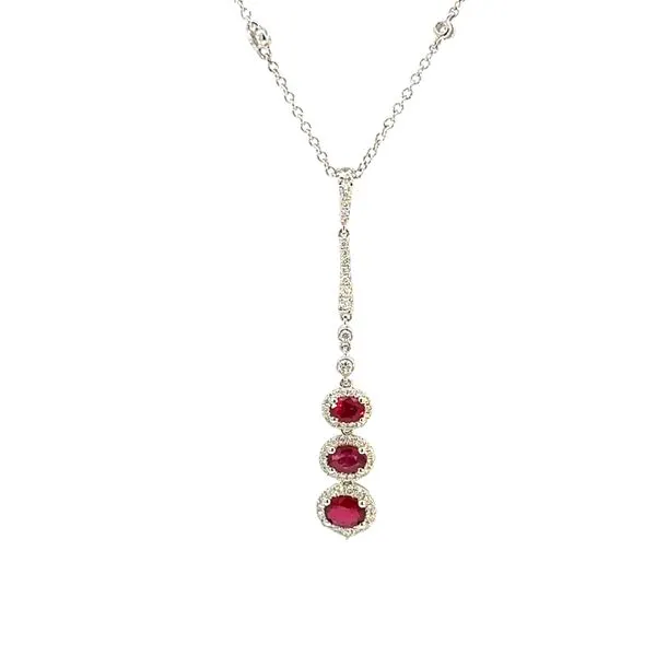 3  Tiered Ruby Necklace Blue Marlin Jewelry, Inc. Islamorada, FL