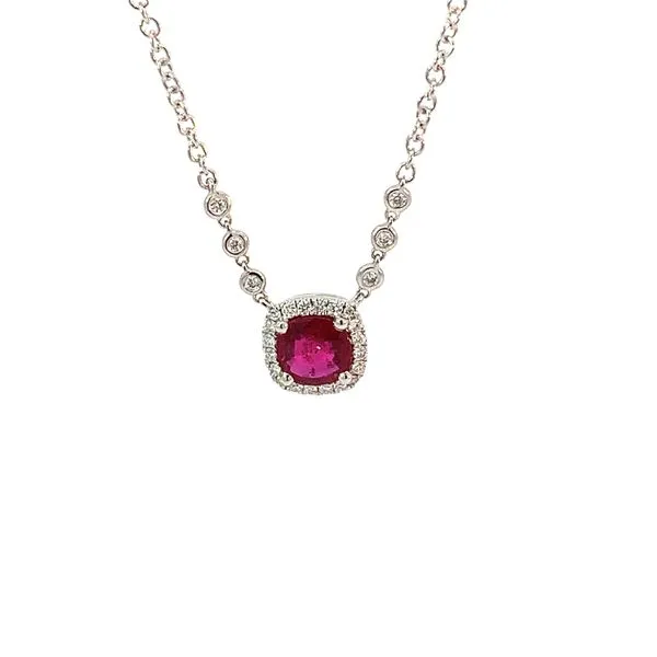18K White Gold Ruby Necklace Blue Marlin Jewelry, Inc. Islamorada, FL