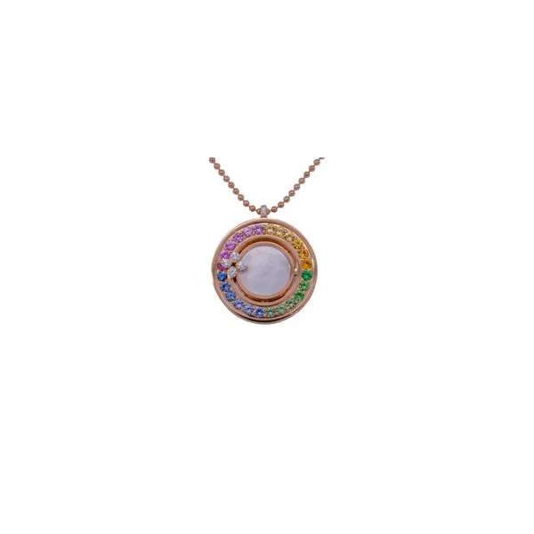 18k Love in Verona Multi Color Stone Pendant Blue Marlin Jewelry, Inc. Islamorada, FL