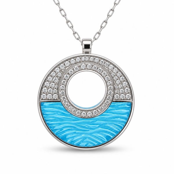 14K White Gold 10.68ctw Topaz Necklace Blue Marlin Jewelry, Inc. Islamorada, FL