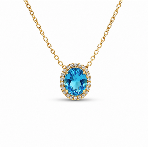 14K Yellow Gold 3.13ctw Topaz Necklace Blue Marlin Jewelry, Inc. Islamorada, FL