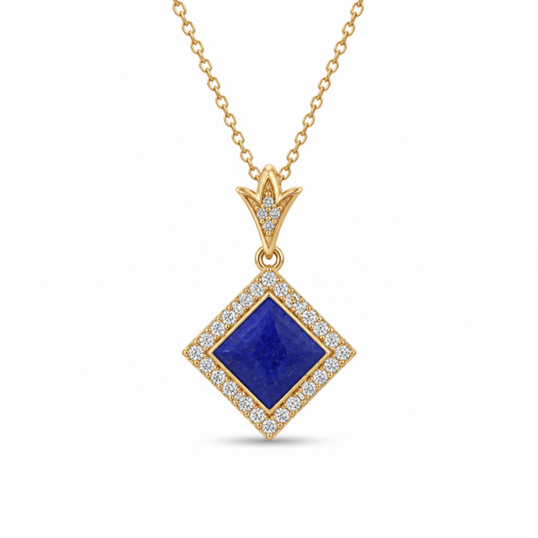 14K Yellow Gold Lapis Lazuli Necklace Blue Marlin Jewelry, Inc. Islamorada, FL
