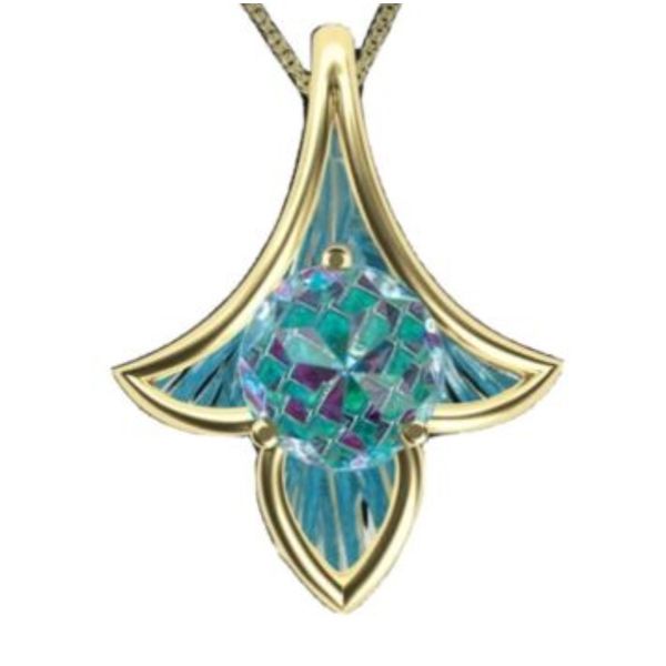 Galatea DavinChi Cut Tulip Pendant/Necklace Blue Marlin Jewelry, Inc. Islamorada, FL