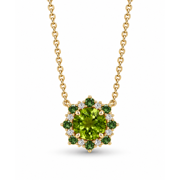 14K Yellow Gold 0.52ctw Peridot Necklace Blue Marlin Jewelry, Inc. Islamorada, FL