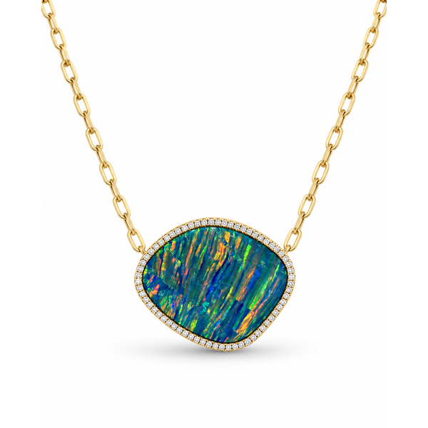 18K Yellow Gold 15.74ctw Opal Necklace Blue Marlin Jewelry, Inc. Islamorada, FL
