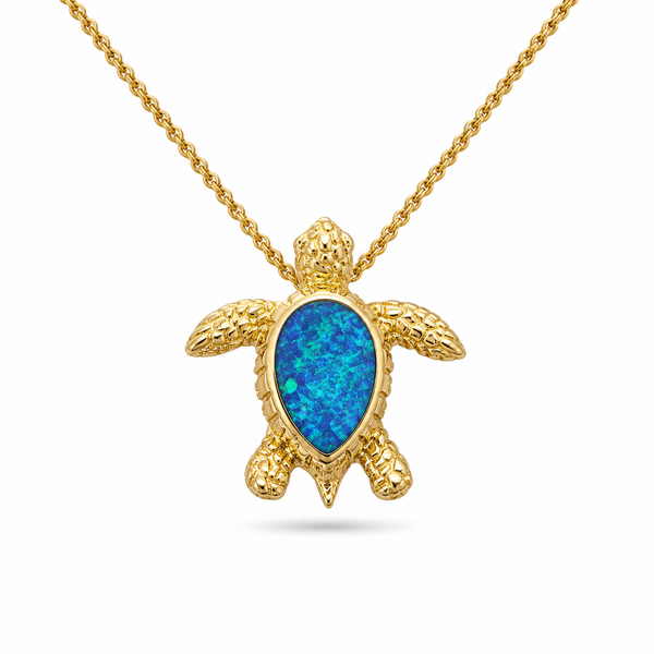 Opal Turtle Necklace Blue Marlin Jewelry, Inc. Islamorada, FL
