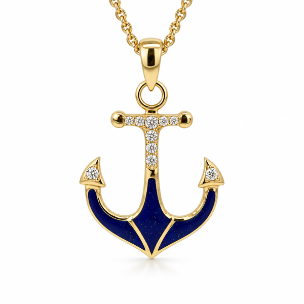 14K Yellow Gold 0.43ctw Lapis Lazuli Necklace Blue Marlin Jewelry, Inc. Islamorada, FL