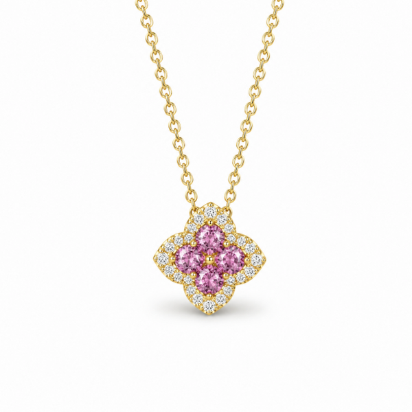14K Yellow Gold 0.33ctw Sapphire Necklace Blue Marlin Jewelry, Inc. Islamorada, FL