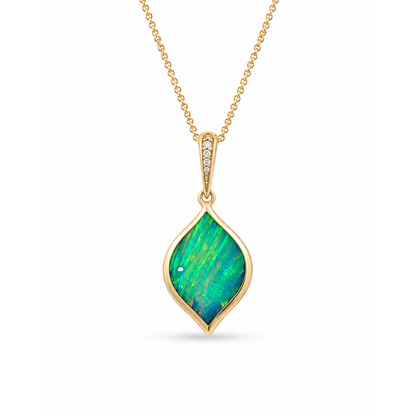 14K Yellow Gold  Opal Necklace Blue Marlin Jewelry, Inc. Islamorada, FL