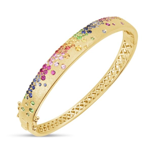 Dilamani Confetti Rainbow Sapphire & Tsavorite Bracelet Blue Marlin Jewelry, Inc. Islamorada, FL