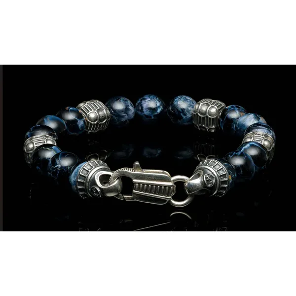 William Henry Pietersite and Silver Bead Bracelet Blue Marlin Jewelry, Inc. Islamorada, FL