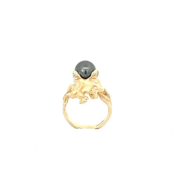 14K Octopus with Tahitian Pearl Ring Blue Marlin Jewelry, Inc. Islamorada, FL