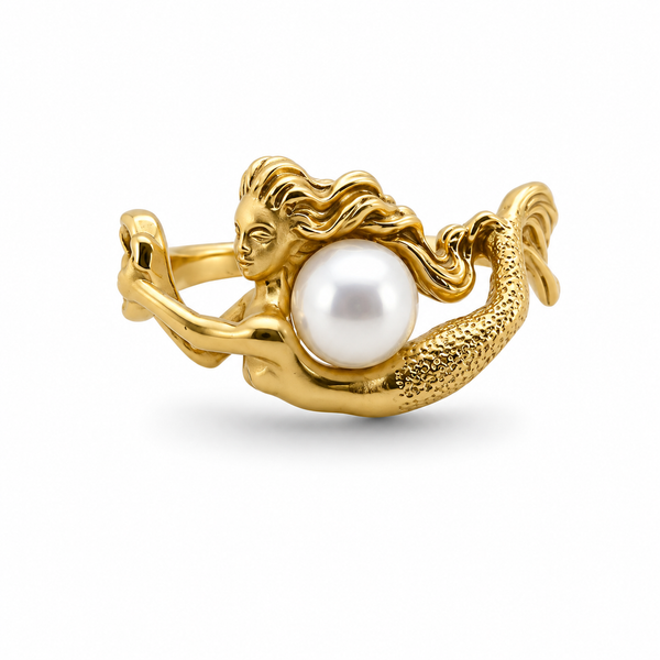 Steven Douglas Hooked On You Mermaid Pearl Ring Blue Marlin Jewelry, Inc. Islamorada, FL
