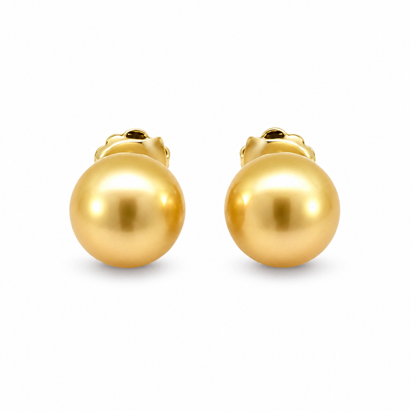 Gold South Sea Pearl Stud Earrings Blue Marlin Jewelry, Inc. Islamorada, FL