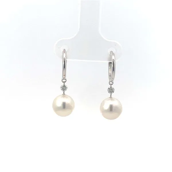 18KW Akoya Huggy Earrings Blue Marlin Jewelry, Inc. Islamorada, FL