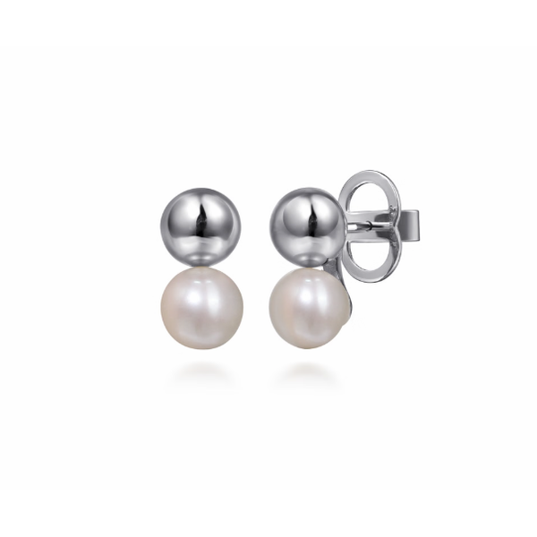 Sterling Silver Stud Pearl Earrings Blue Marlin Jewelry, Inc. Islamorada, FL