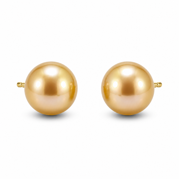 14K Yellow Gold Stud Pearl Earrings Blue Marlin Jewelry, Inc. Islamorada, FL