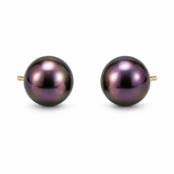 14K Yellow Gold Stud Pearl Earrings Blue Marlin Jewelry, Inc. Islamorada, FL