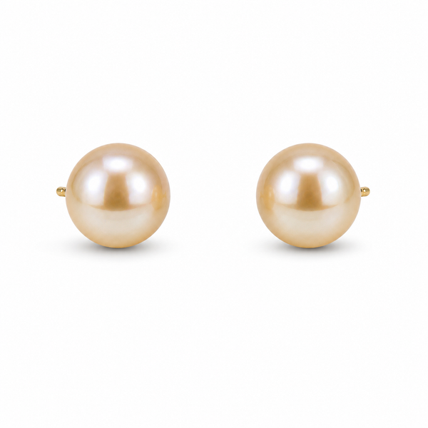 14K Yellow Gold Stud Pearl Earrings Blue Marlin Jewelry, Inc. Islamorada, FL