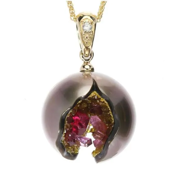 Galatea Galaxia Crystal Cave Tahitian Pearl Pendant/Necklace Blue Marlin Jewelry, Inc. Islamorada, FL