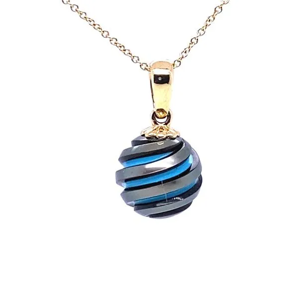 Galatea Carved Tahitian Pearl Pendant/ Necklace Blue Marlin Jewelry, Inc. Islamorada, FL