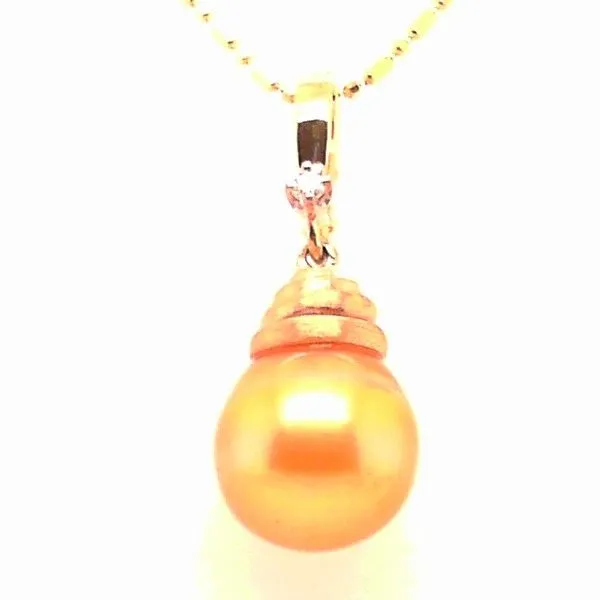 Denny Wong Golden South Sea Pearl Pendant with Diamond Blue Marlin Jewelry, Inc. Islamorada, FL