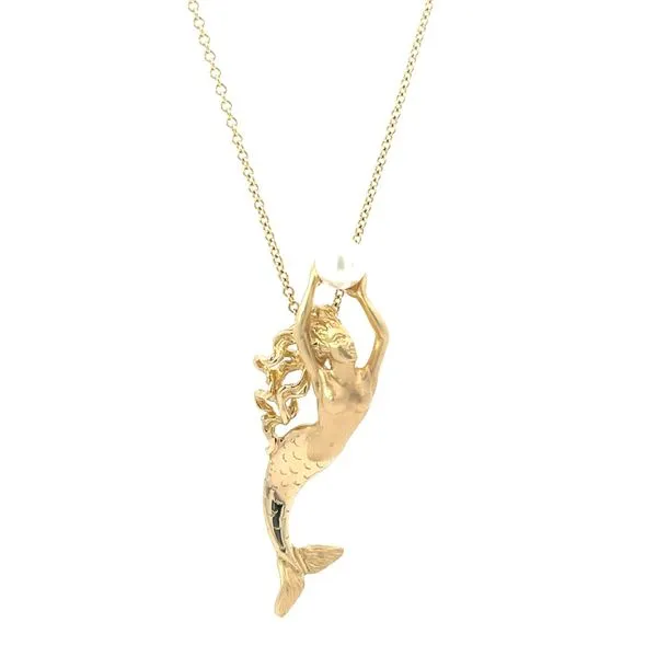 14K Mermaid with Pearl Pendant Blue Marlin Jewelry, Inc. Islamorada, FL