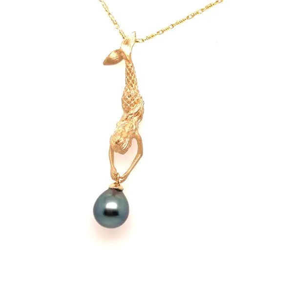 Denny Wong Diving Mermaid Pearl Pendant Blue Marlin Jewelry, Inc. Islamorada, FL