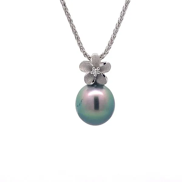 Denny Wong 14KW Tahitian Plumeria Pendant Blue Marlin Jewelry, Inc. Islamorada, FL