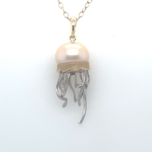 Denny Wong Two Tone Fresh Water Pearl Jelly Fish Pendant Blue Marlin Jewelry, Inc. Islamorada, FL