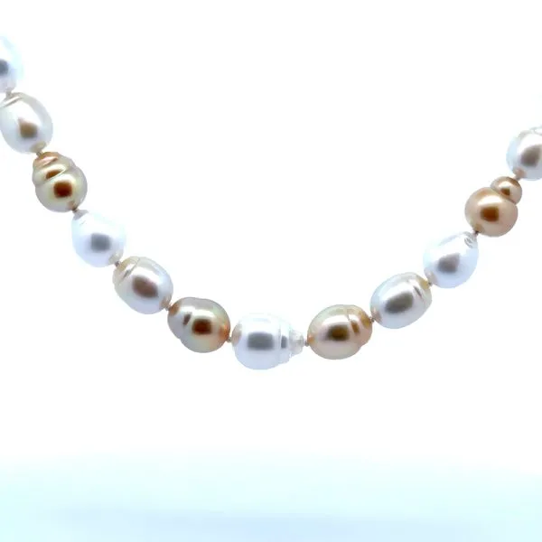 Blue Marlin Signature Pearl White and Golden South Sea Strand/Necklace Blue Marlin Jewelry, Inc. Islamorada, FL