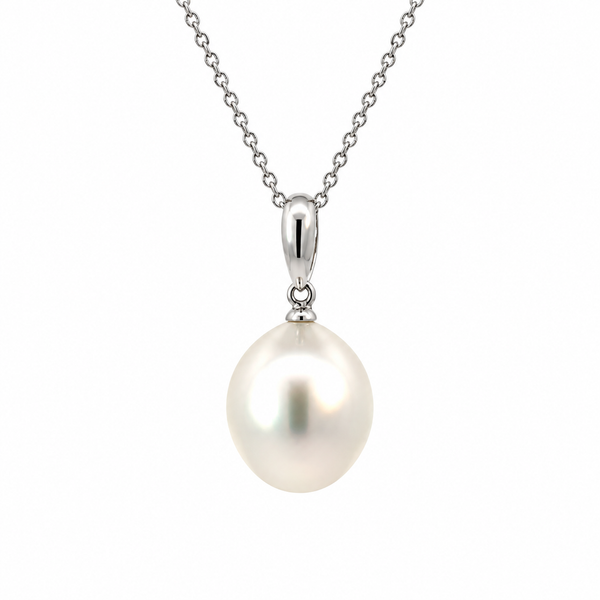 14K White Gold White South Sea Pearl Necklace Blue Marlin Jewelry, Inc. Islamorada, FL