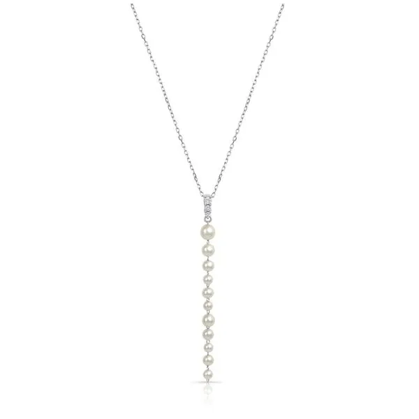 14K Akoya Pearl Dangle Necklace Blue Marlin Jewelry, Inc. Islamorada, FL
