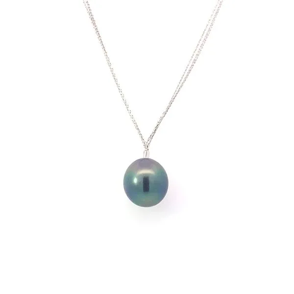 18KW Drop Tahitian Pearl Necklace Blue Marlin Jewelry, Inc. Islamorada, FL