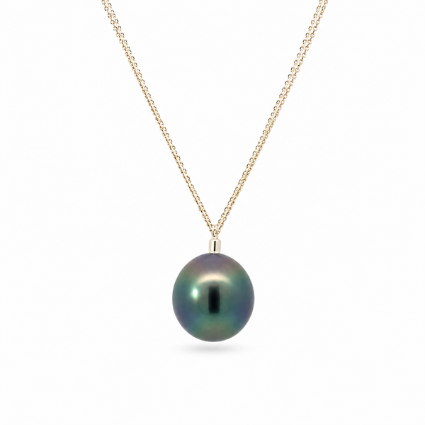 18K Yellow Gold Tahitian Pearl Necklace Blue Marlin Jewelry, Inc. Islamorada, FL