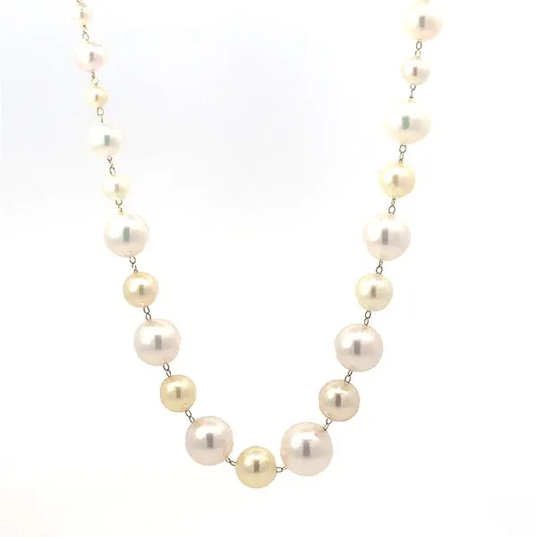 14K Multi-Colored Akoya Pearl Necklace Blue Marlin Jewelry, Inc. Islamorada, FL